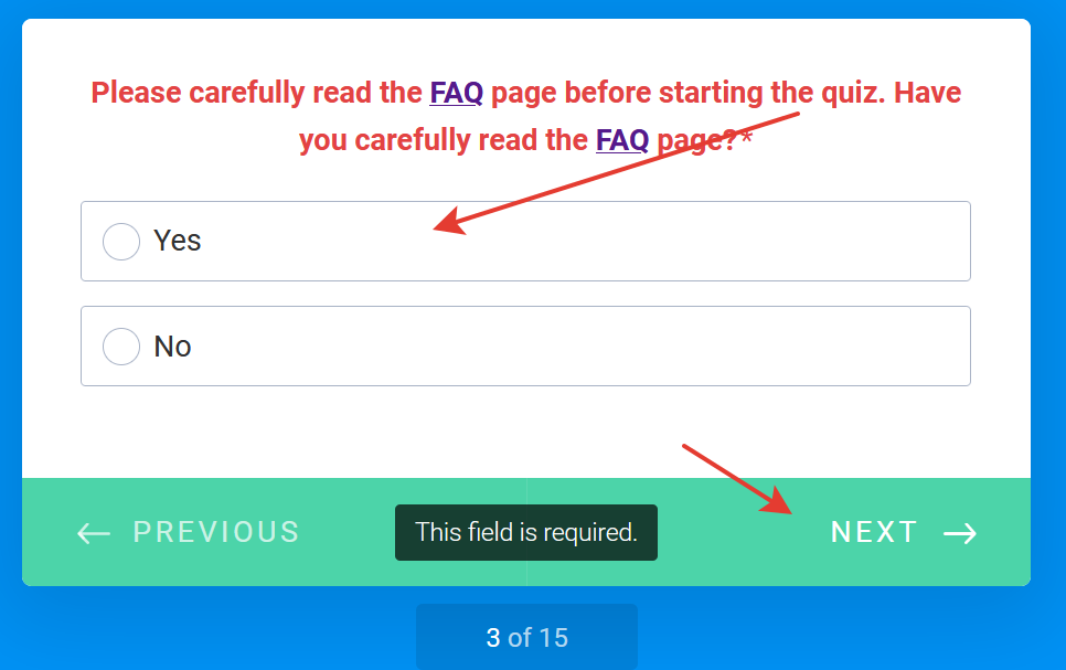 подтверждение что внимательно прочитали faq